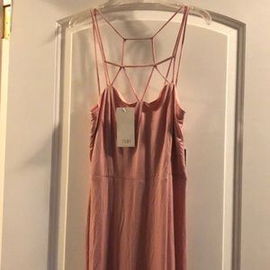 NWT TOBI PINK MAXI T-SHIRT DRESS
